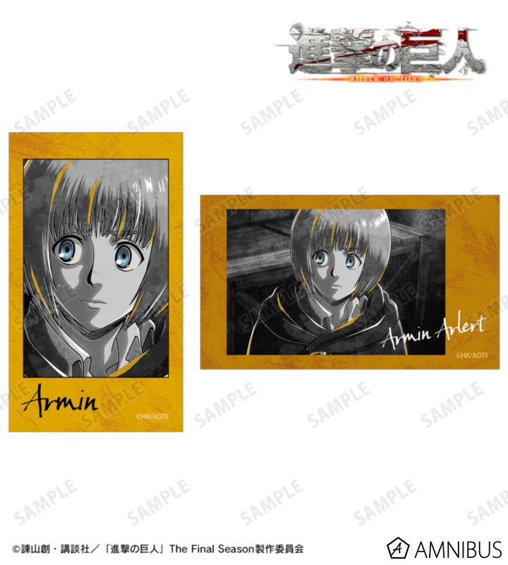 Attack on Titan Ani-Art BLACK LABEL Vol. 3 - Two-Piece Ani-Frame Card Sets Armin Arlert, official product view 1