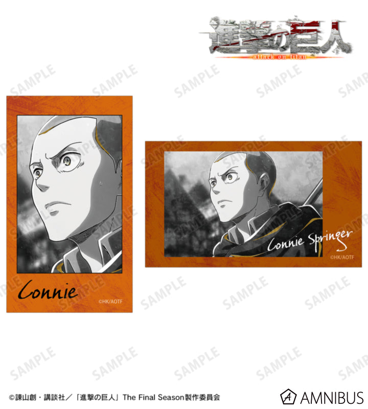 Attack on Titan Ani-Art BLACK LABEL Vol. 3 - Two-Piece Ani-Frame Card Sets Connie Springer, official product view 1