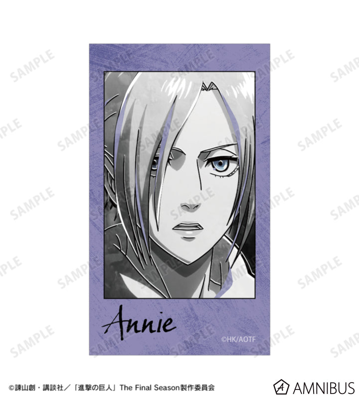 Attack on Titan Ani-Art BLACK LABEL Vol. 3 - Two-Piece Ani-Frame Card Sets Annie Leonhart, official product view 2