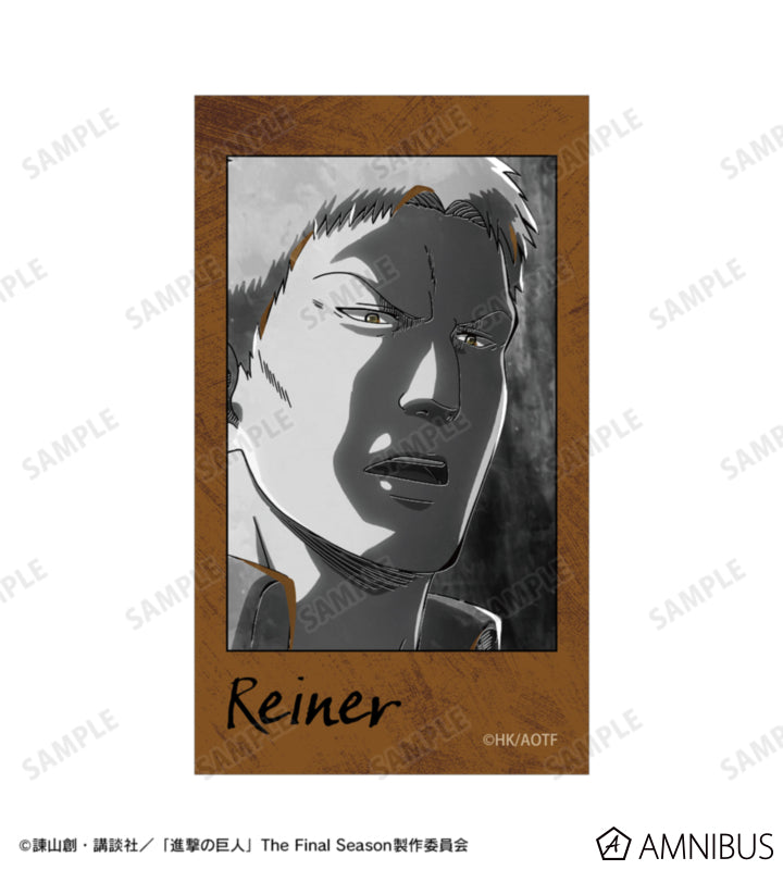 Attack on Titan Ani-Art BLACK LABEL Vol. 3 - Two-Piece Ani-Frame Card Sets Reiner Braun, official product view 2