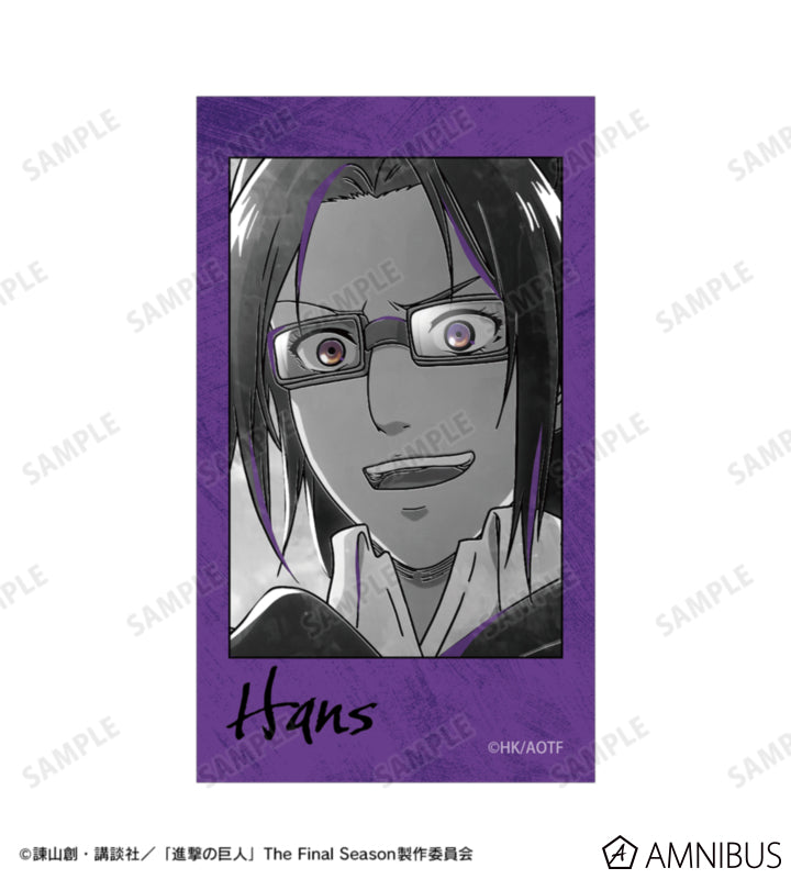 Attack on Titan Ani-Art BLACK LABEL Vol. 3 - Two-Piece Ani-Frame Card Sets Hange Zoe, official product view 2