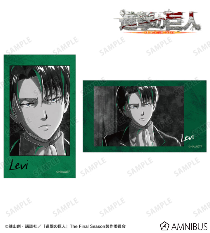 Attack on Titan Ani-Art BLACK LABEL Vol. 3 - Two-Piece Ani-Frame Card Sets Levi Ackerman, official product view 1