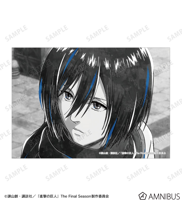 Attack on Titan Ani-Art BLACK LABEL Vol. 3 - Two-Piece Bromide Print Sets Mikasa Ackerman, official product view 2