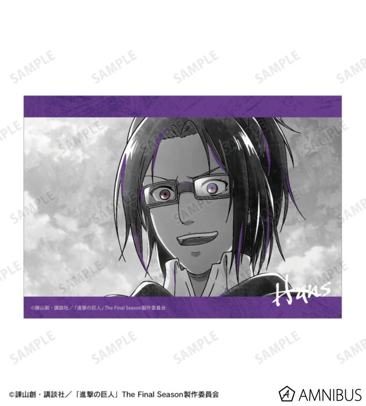 Attack on Titan Ani-Art BLACK LABEL Vol. 3 - Two-Piece Bromide Print Sets Hange Zoe, official product view 3