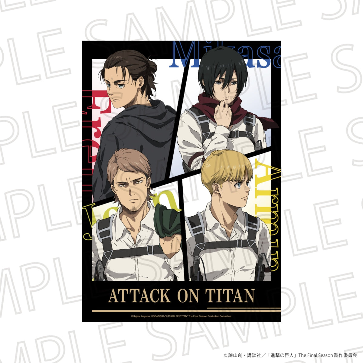 Attack on Titan The Final Season posters - Group A