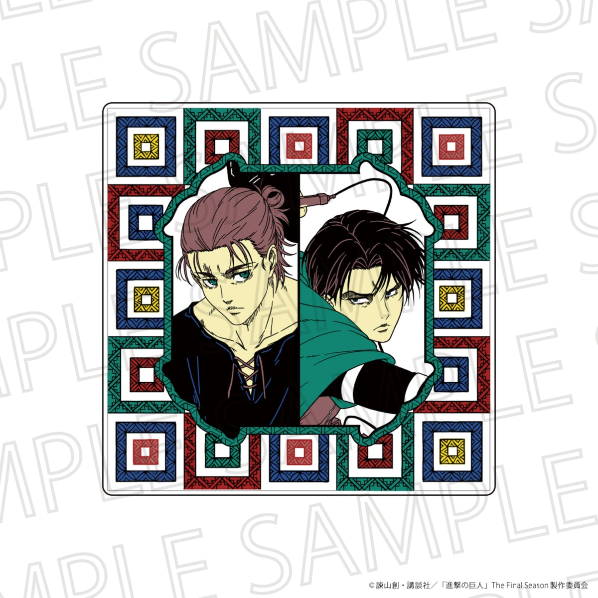 Attack on Titan The Final Season tile - Hange Zoe and Levi Ackerman
