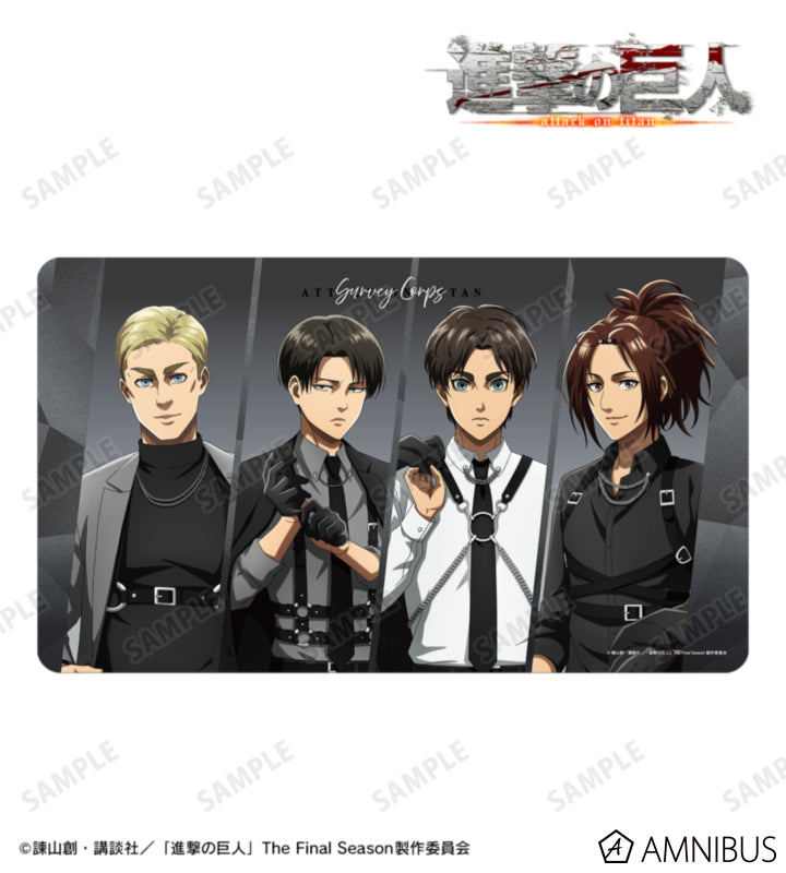 Attack on Titan Harness Style Ver. - Desk Mats Group Illustration, official product view 1