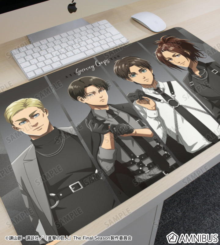 Attack on Titan Harness Style Ver. - Desk Mats Group Illustration, official product view 2