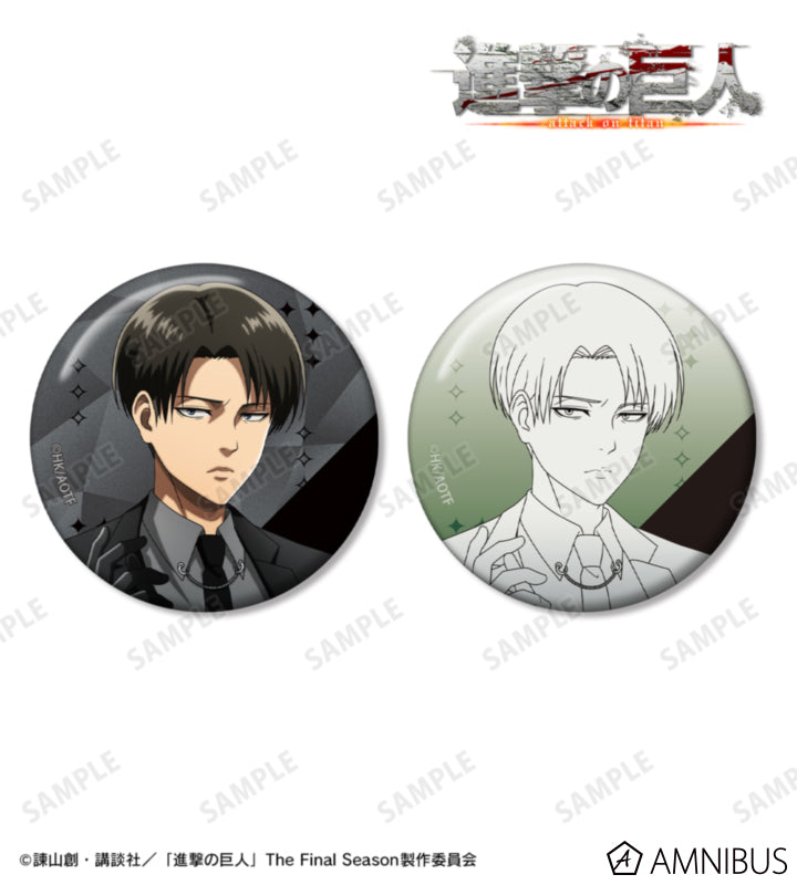 Attack on Titan Harness Style Ver. - Two-Piece Badge Sets Levi Ackerman, official product view 1