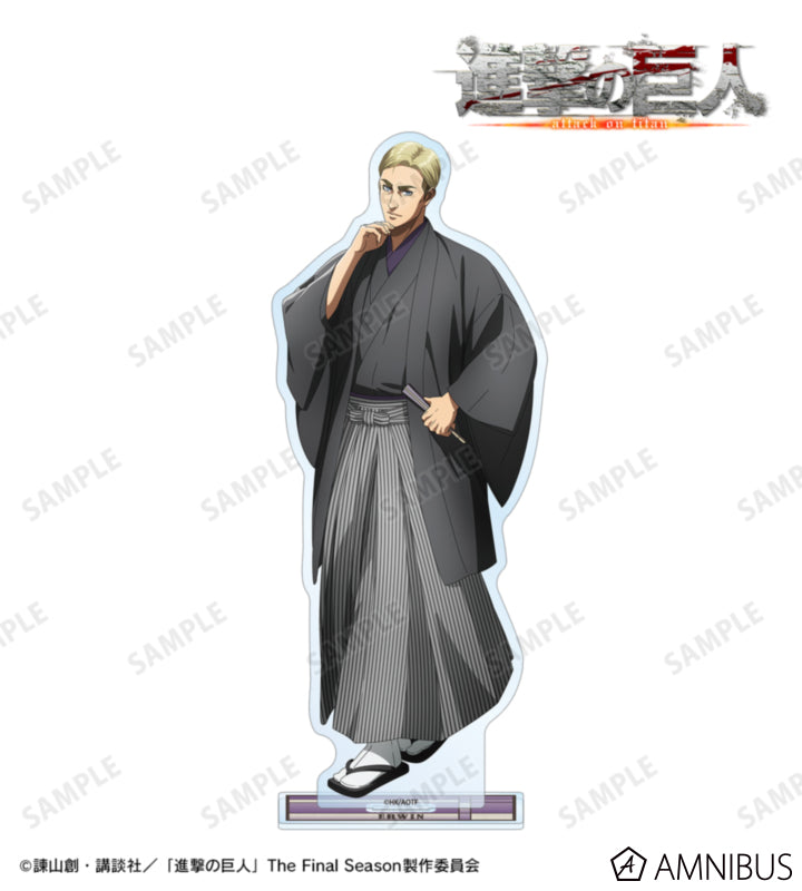 Attack on Titan Kimono Ver. BIG Acrylic Stands - Erwin Smith, official view 1