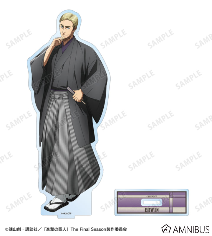 Attack on Titan Kimono Ver. BIG Acrylic Stands - Erwin Smith, official view 2