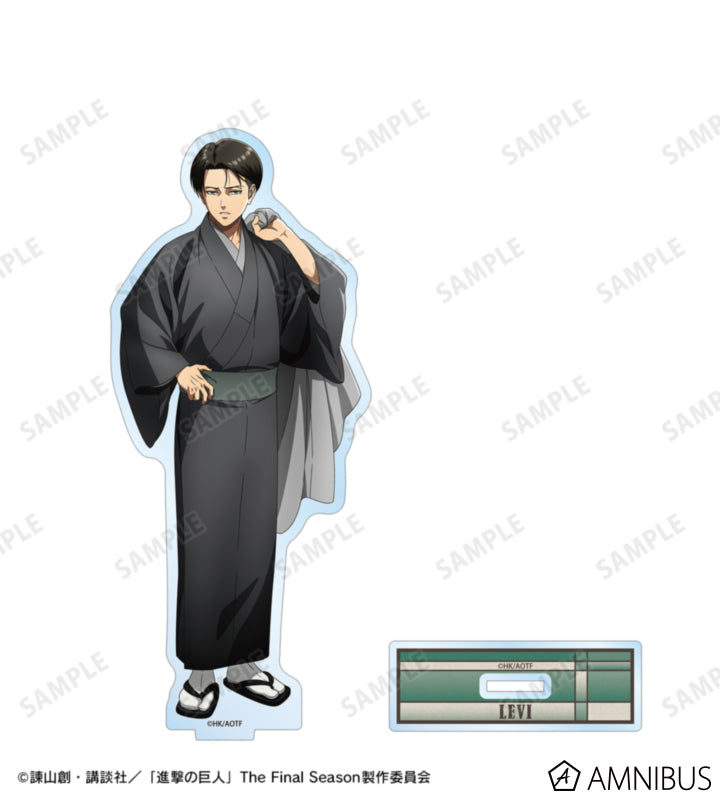 Attack on Titan Kimono Ver. BIG Acrylic Stands - Levi Ackerman, official view 2