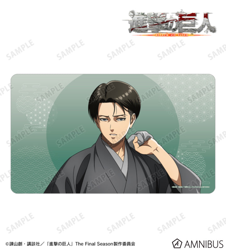Attack on Titan Kimono Ver. Desk Mats - Levi Ackerman, official view 1