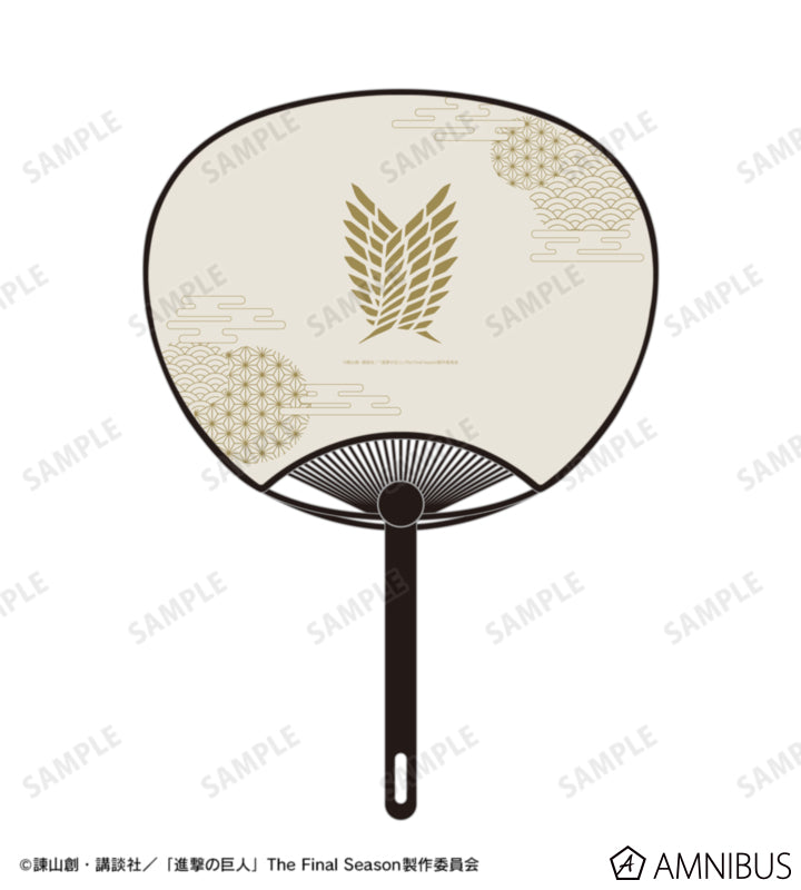 Attack on Titan Kimono Ver. Uchiwa Fan - Group Illustration, official view 3
