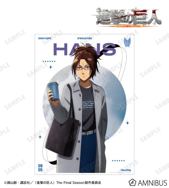 Attack on Titan Similar Look Ver. Vol. 2 - A3 Matte Posters Hange Zoe, official product view 1