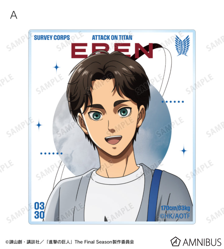 Attack on Titan Similar Look Ver. Vol. 2 - Two-Piece Acrylic Card Sets Eren Yeager, official product view 2