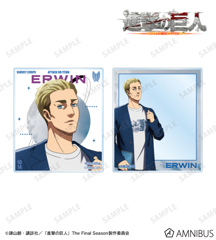Attack on Titan Similar Look Ver. Vol. 2 - Two-Piece Acrylic Card Sets Erwin Smith, official product view 1