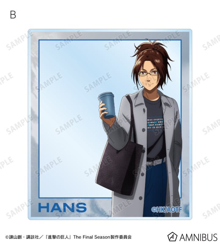 Attack on Titan Similar Look Ver. Vol. 2 - Two-Piece Acrylic Card Sets Hange Zoe, official product view 3