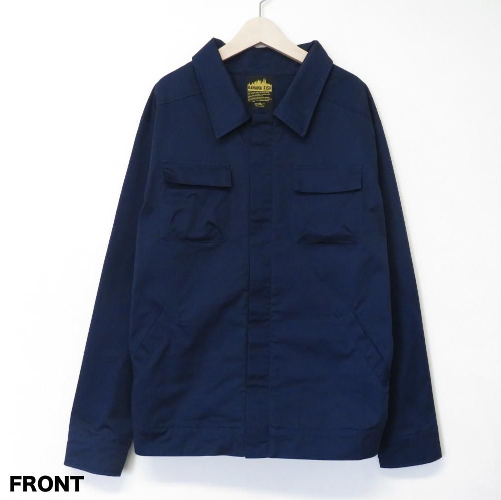 Banana Fish Ash Lynx Navy Jacket - Image Edition - Ash Lynx navy jacket front