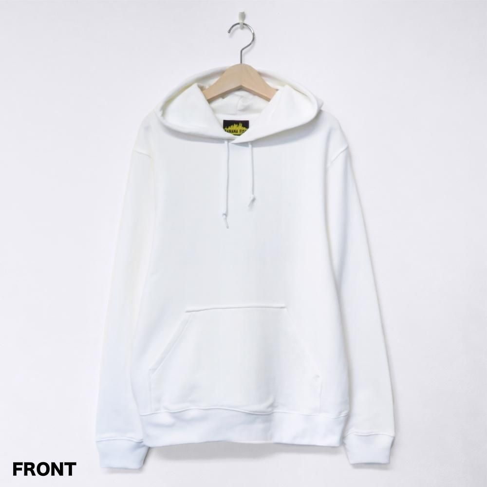Banana Fish Rye Field Hoodie - Plain white front with kangaroo pocket