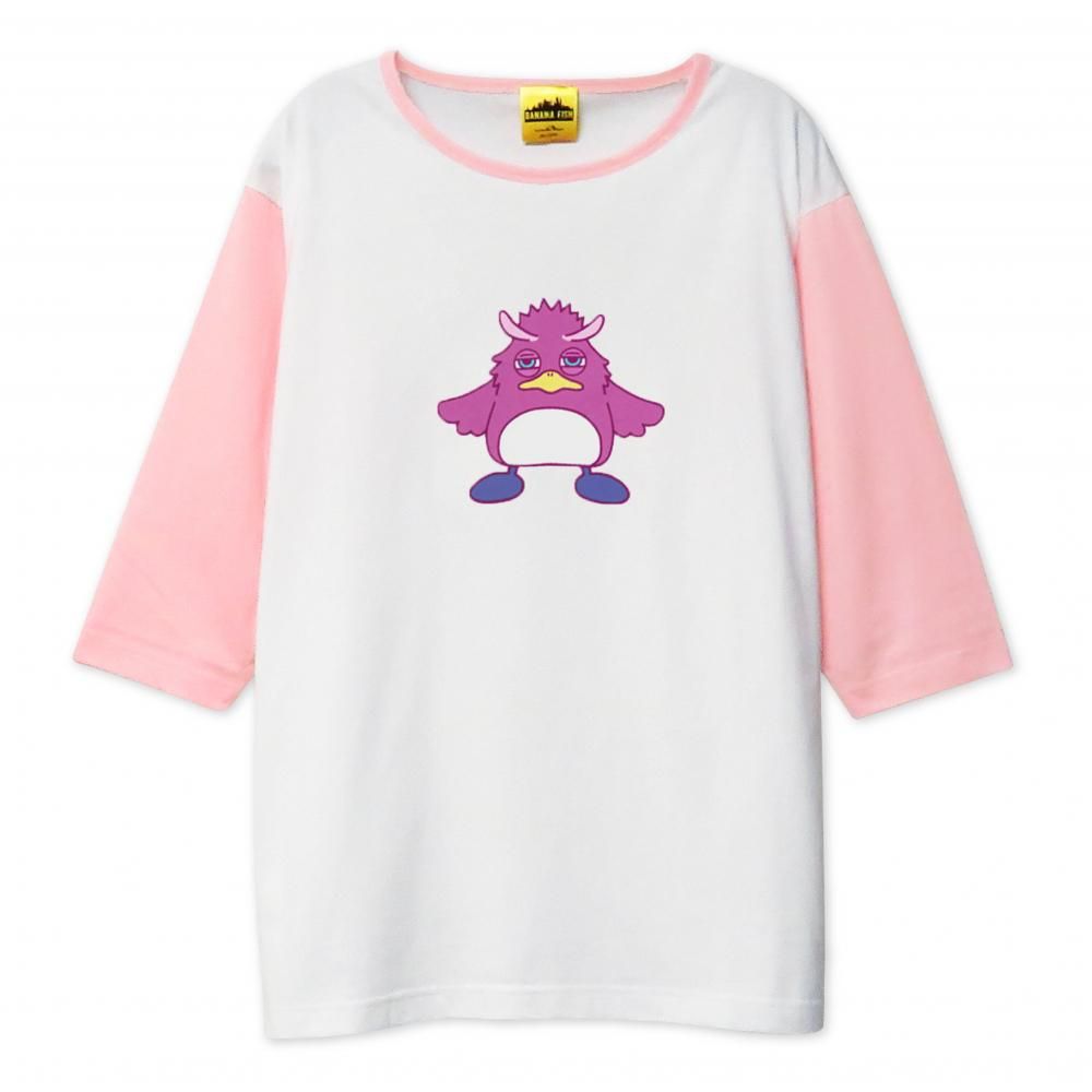 Banana Fish Vicky & Dick T-Shirt Set of 2 - White and pink Vicky T-shirt front