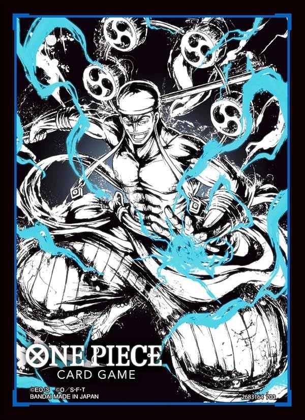 BANDAI ONE PIECE CARD GAME OFFICIAL CARD SLEEVES 5 - ENEL BANDAI ONE PIECE CARD GAME OFFICIAL CARD SLEEVES 5 - ENEL