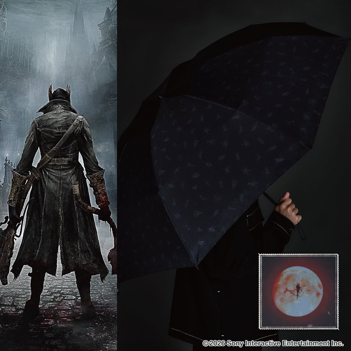 Bloodborne SuperGroupies Childhood’s Beginning Eight-Panel Folding Umbrella — official product view 1