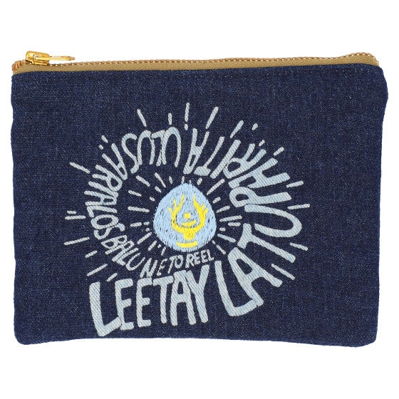 Castle in the Sky - GBL Magic Words Discharge-Printed Denim Pouch - official view 3