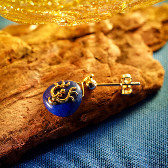 Castle in the Sky My Treasure Lapis Lazuli Single Earring - official view 1