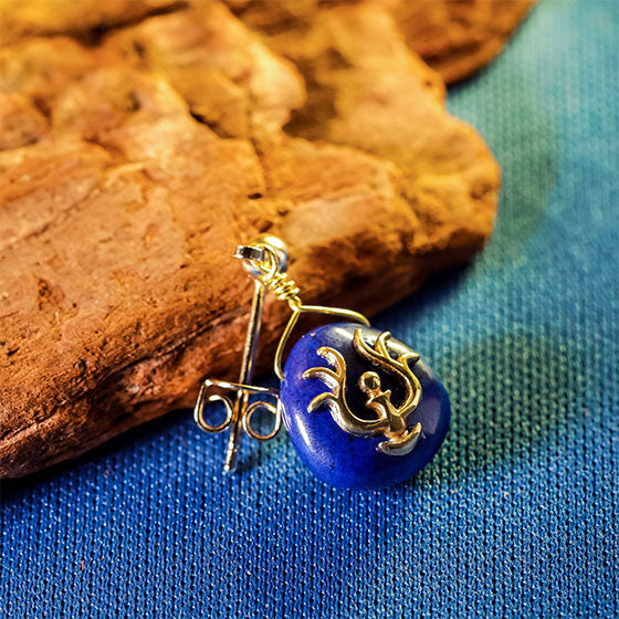 Castle in the Sky My Treasure Lapis Lazuli Single Earring - official view 2