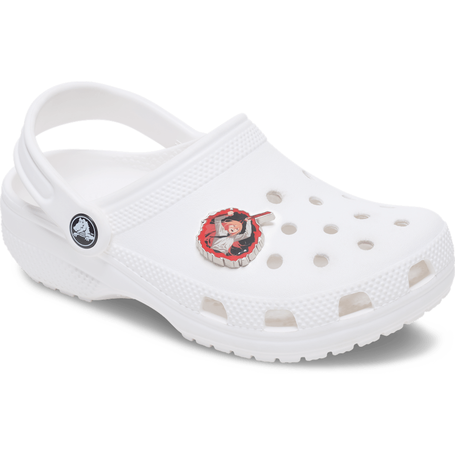 Chainsaw Man x Crocs Jibbitz Power - on shoes view