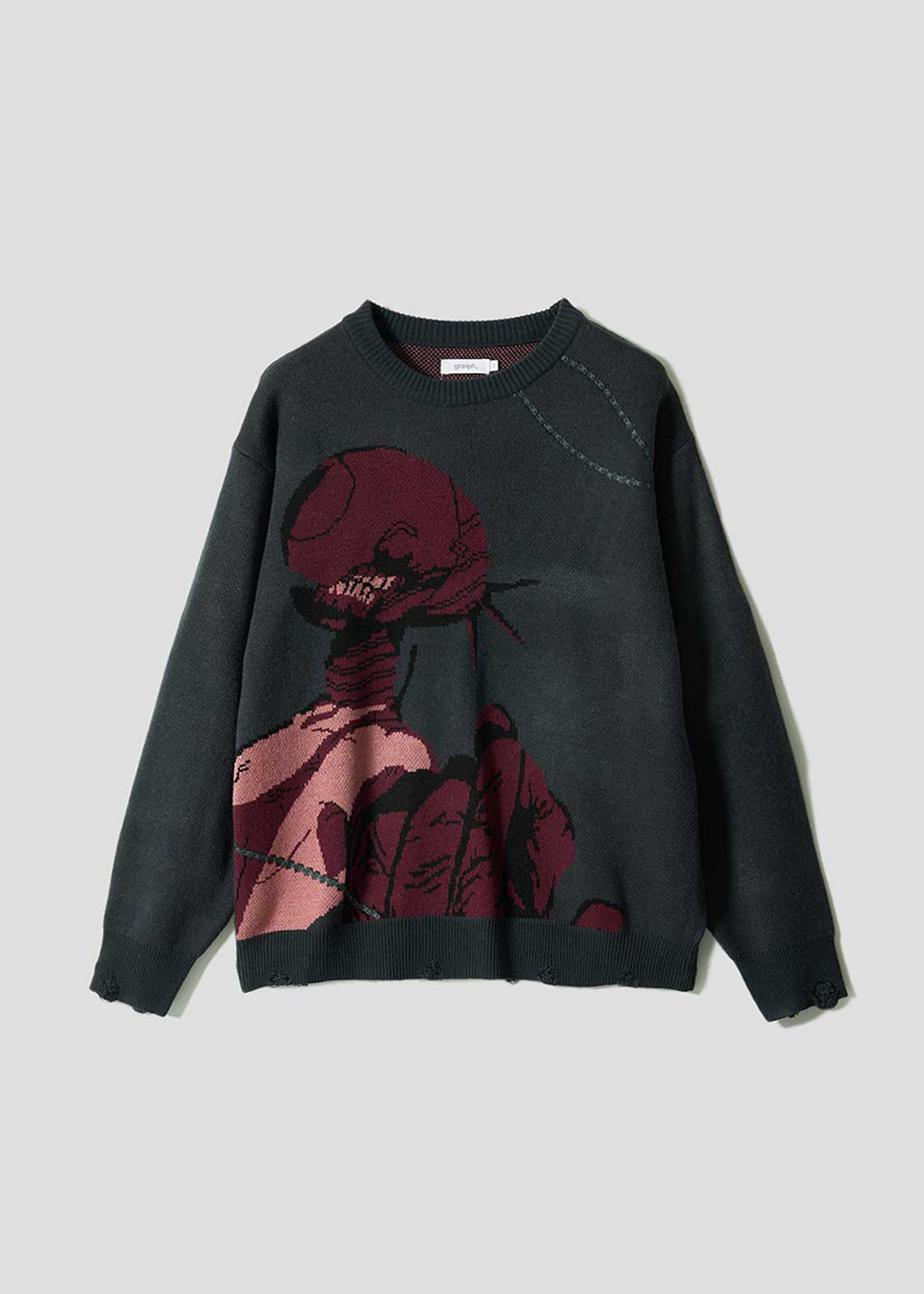 Chainsaw Man Reze Arc Bomb - Jacquard Long Sleeve Knit - official product view 1