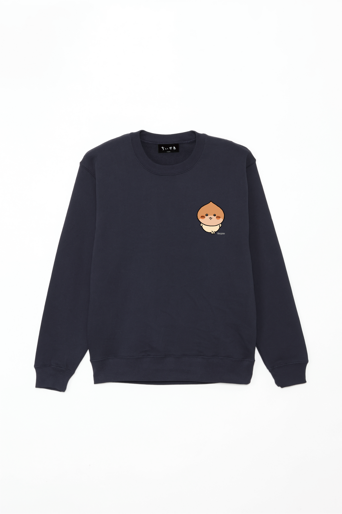 Chiikawa Halloween 2025 Kurimanju Sweatshirt in Navy, official product view 2