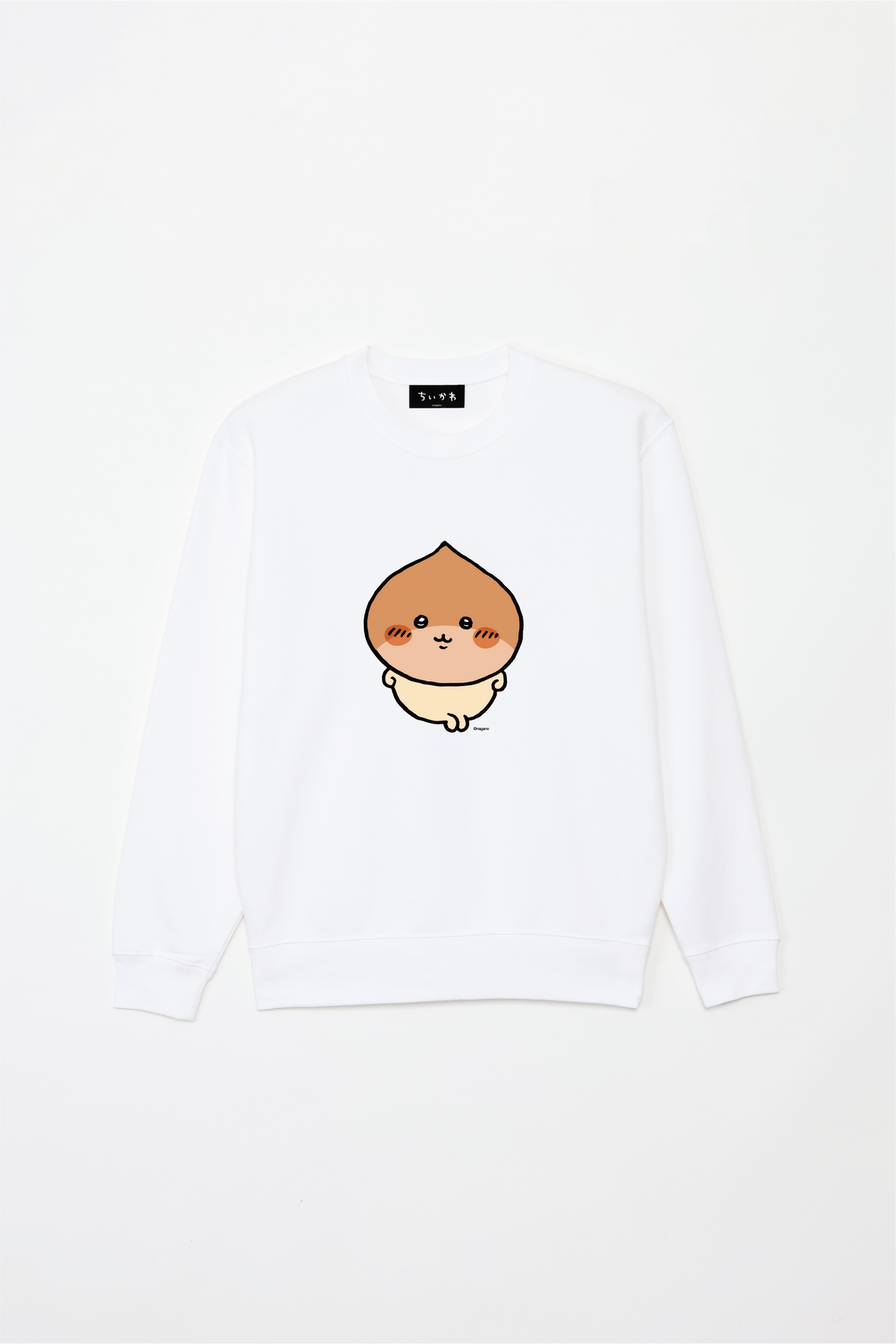 Chiikawa Halloween 2025 Kurimanju Sweatshirt in White, official product view 3