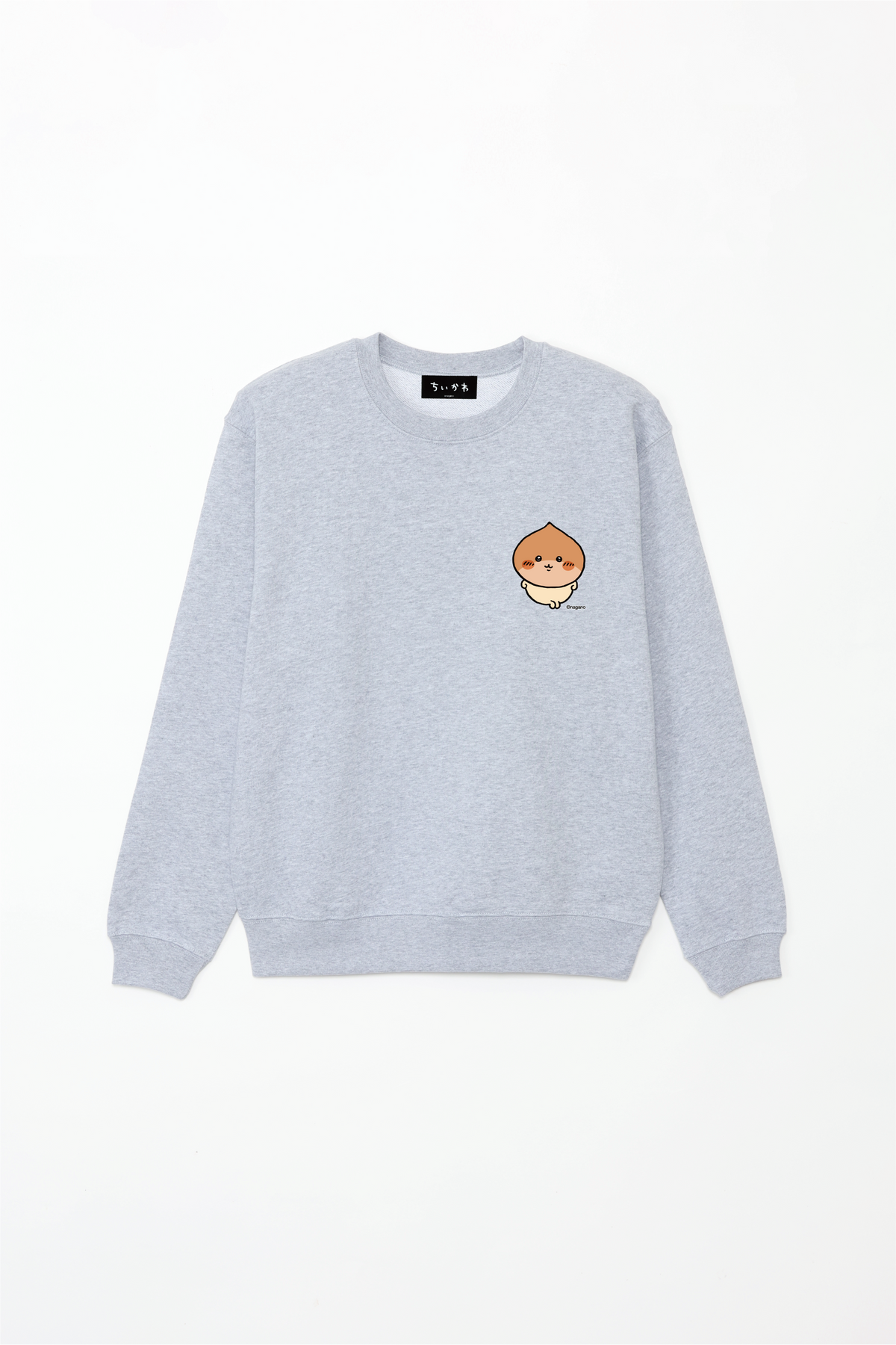 Chiikawa Halloween 2025 Kurimanju Sweatshirt in Mixed Gray, official product view 12