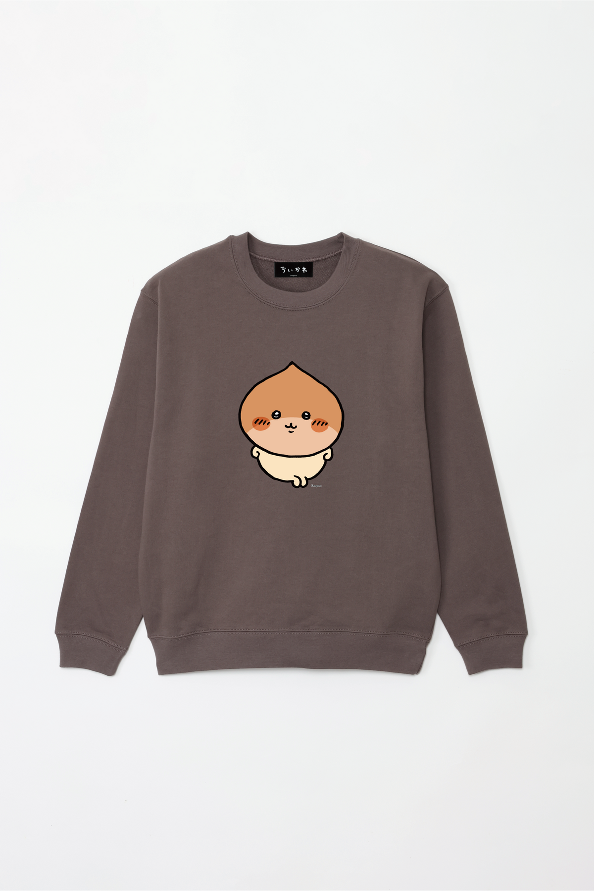 Chiikawa Halloween 2025 Kurimanju Sweatshirt in Charcoal, official product view 17