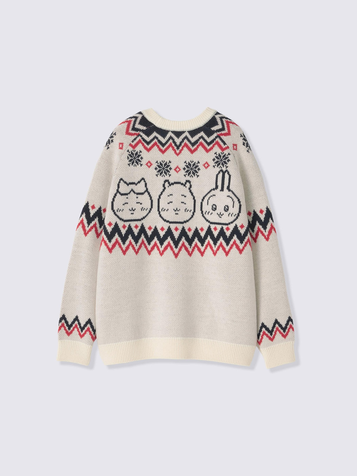 Chiikawa Snow Day Unisex Nordic Sweater — official product photograph