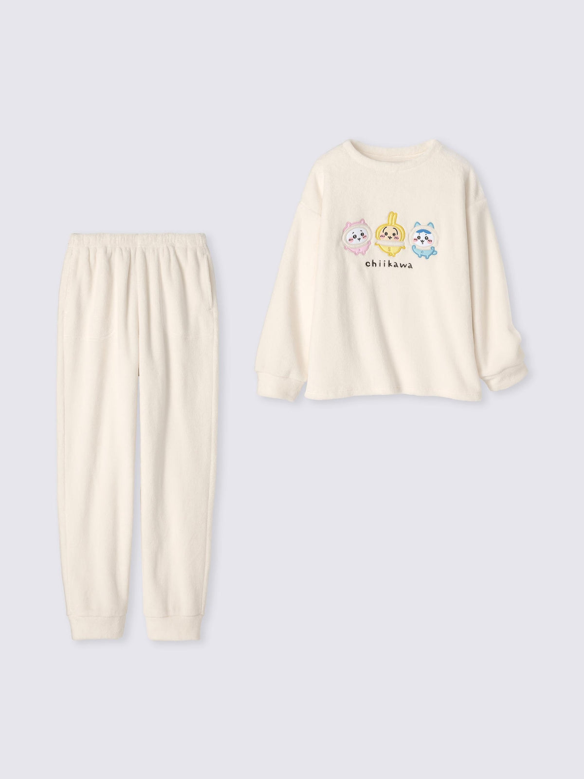 Chiikawa Snow Day Women’s Marshmallow-feel Lounge Set — Pink / Anoko