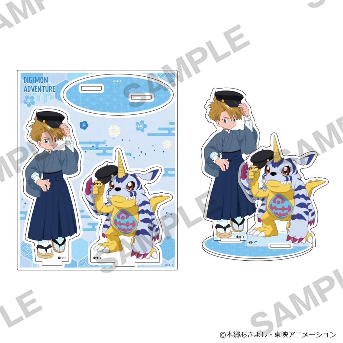 Digimon Adventure - Acrylic Stand Wa-Modern Ver. - Yamato Ishida (Matt) & Gabumon - official product image 1