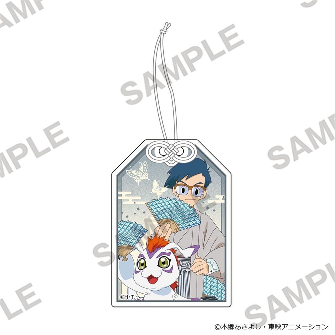 Digimon Adventure - Omamori Acrylic Keychain - Joe Kido & Gomamon - official product image 1