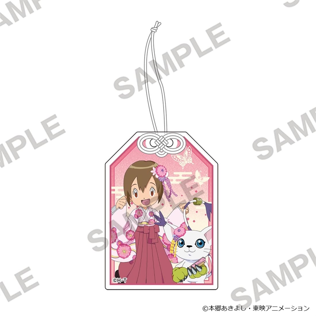 Digimon Adventure - Omamori Acrylic Keychain - Kari Kamiya & Tailmon - official product image 1