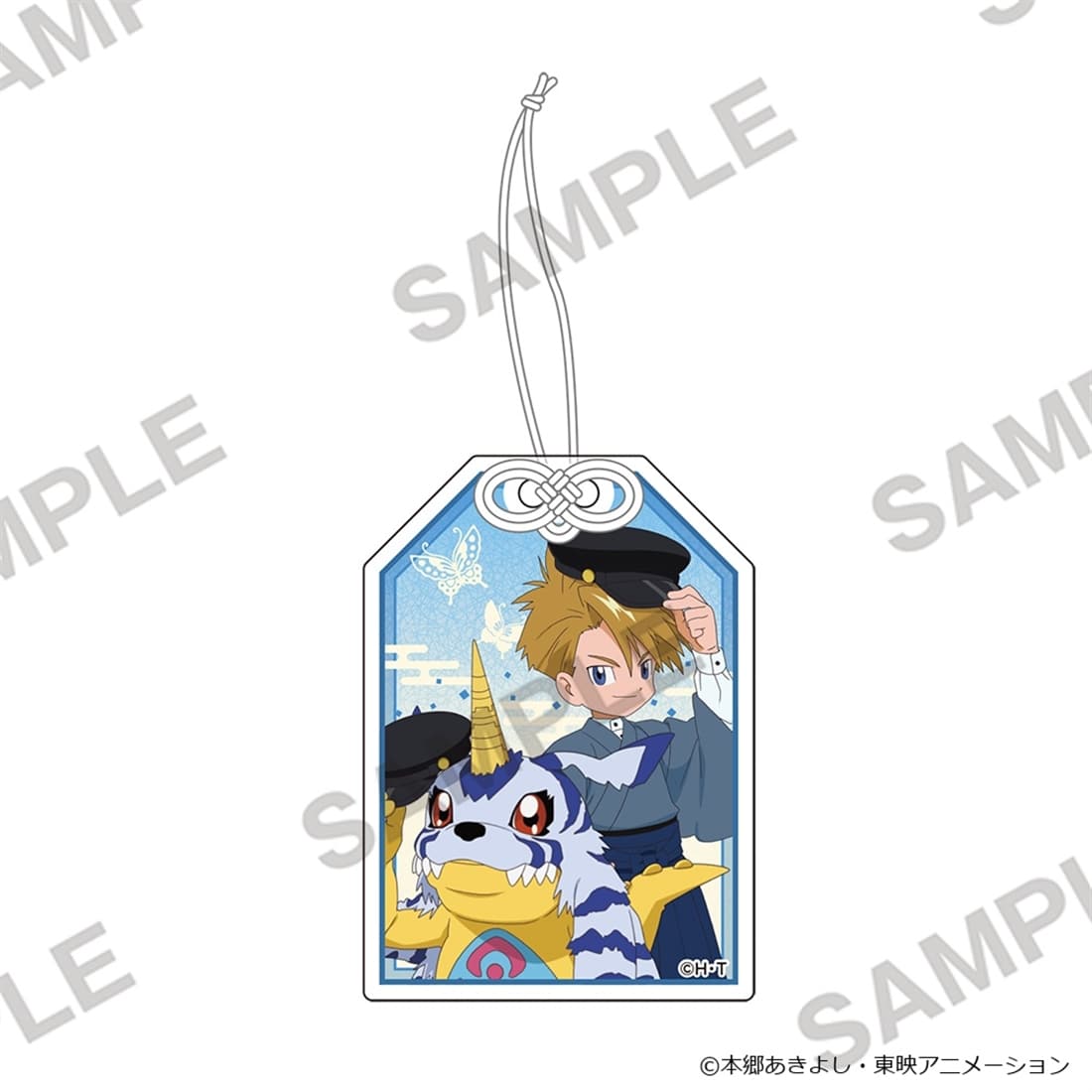 Digimon Adventure - Omamori Acrylic Keychain - Yamato Ishida (Matt) & Gabumon - official product image 1