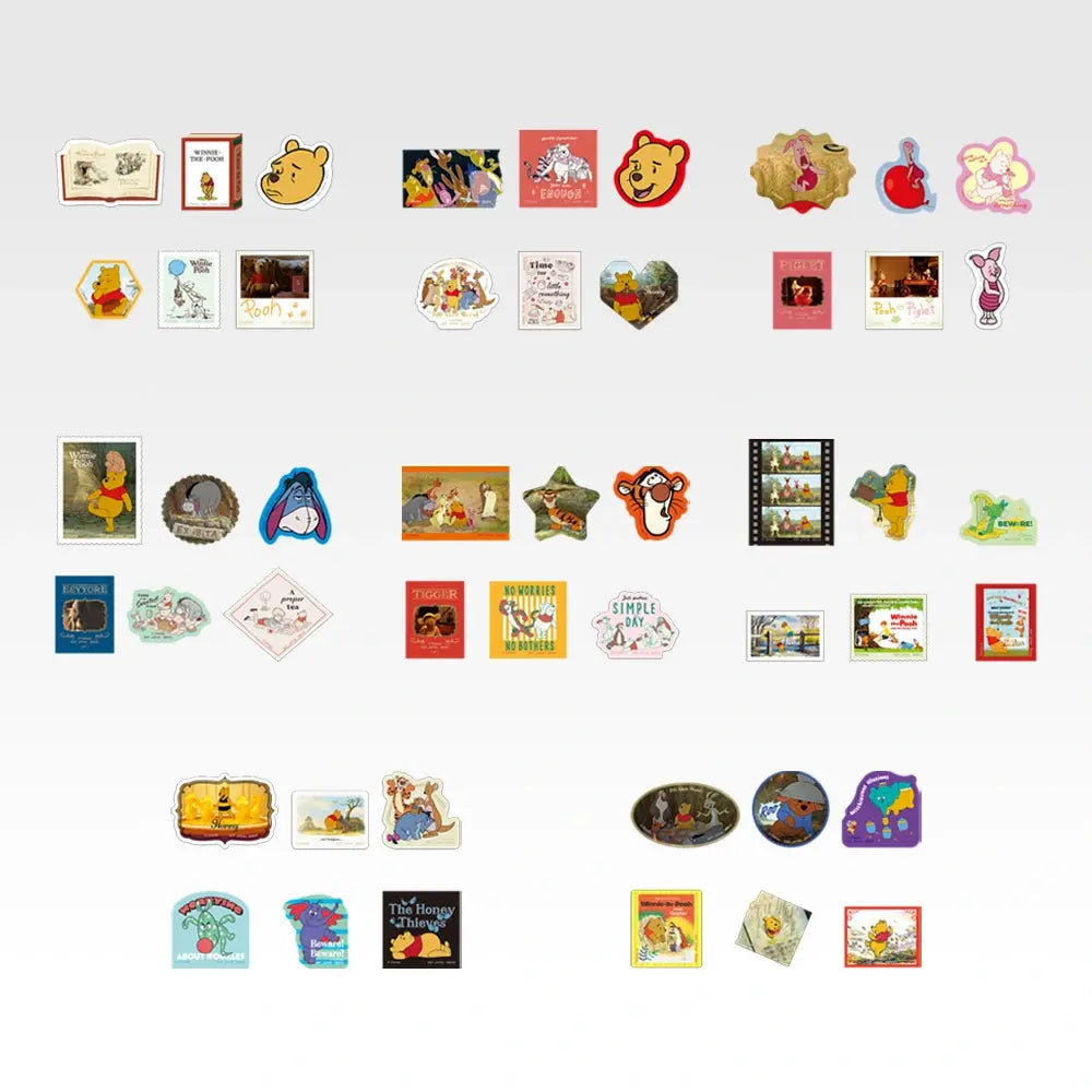 Winnie the Pooh 100th Anniversary K Prize Hundred Acre Wood Flake Stickers official presentation