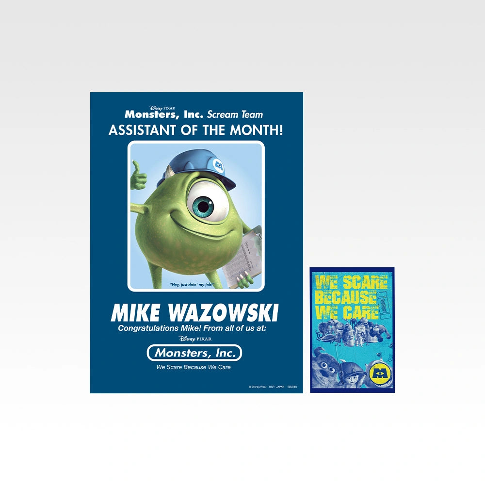 Disney Monsters, Inc. Ichiban Kuji - J Prize Poster & Postcard Set (10 Types) - Design 1