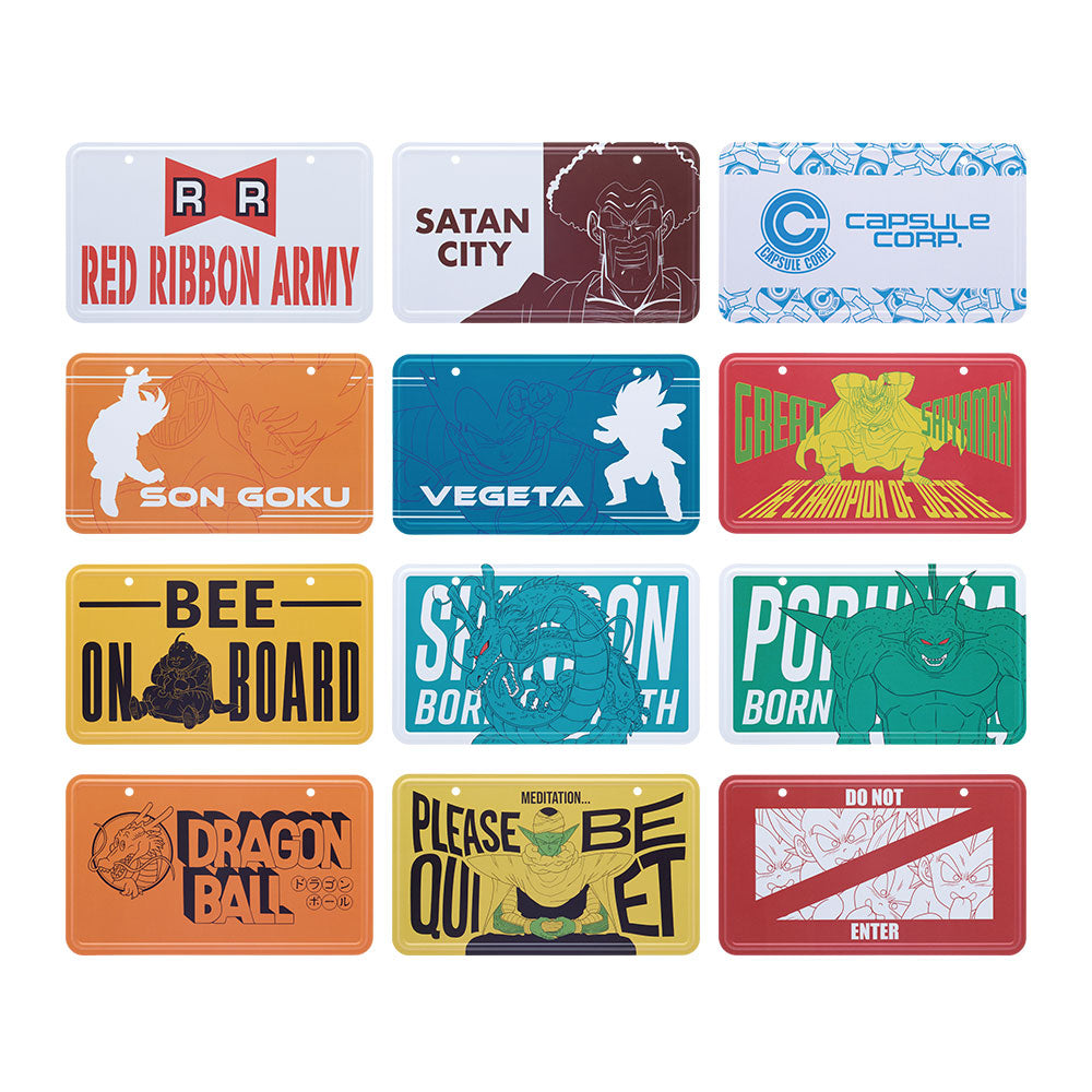 DRAGON BALL ICHIBAN KUJI CLASH!! BATTLE FOR THE UNIVERSE - PRIZE F - METAL PLATE - FULL SET 12 Pcs