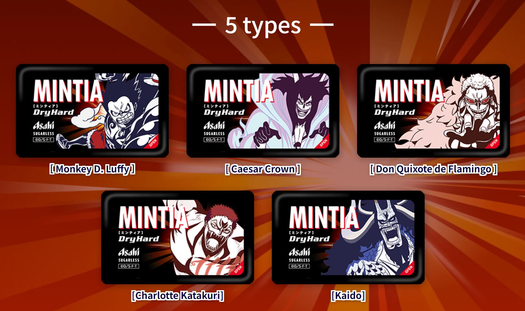 MINTIA X ONE PIECE - DRY HARD - 1 Pcs