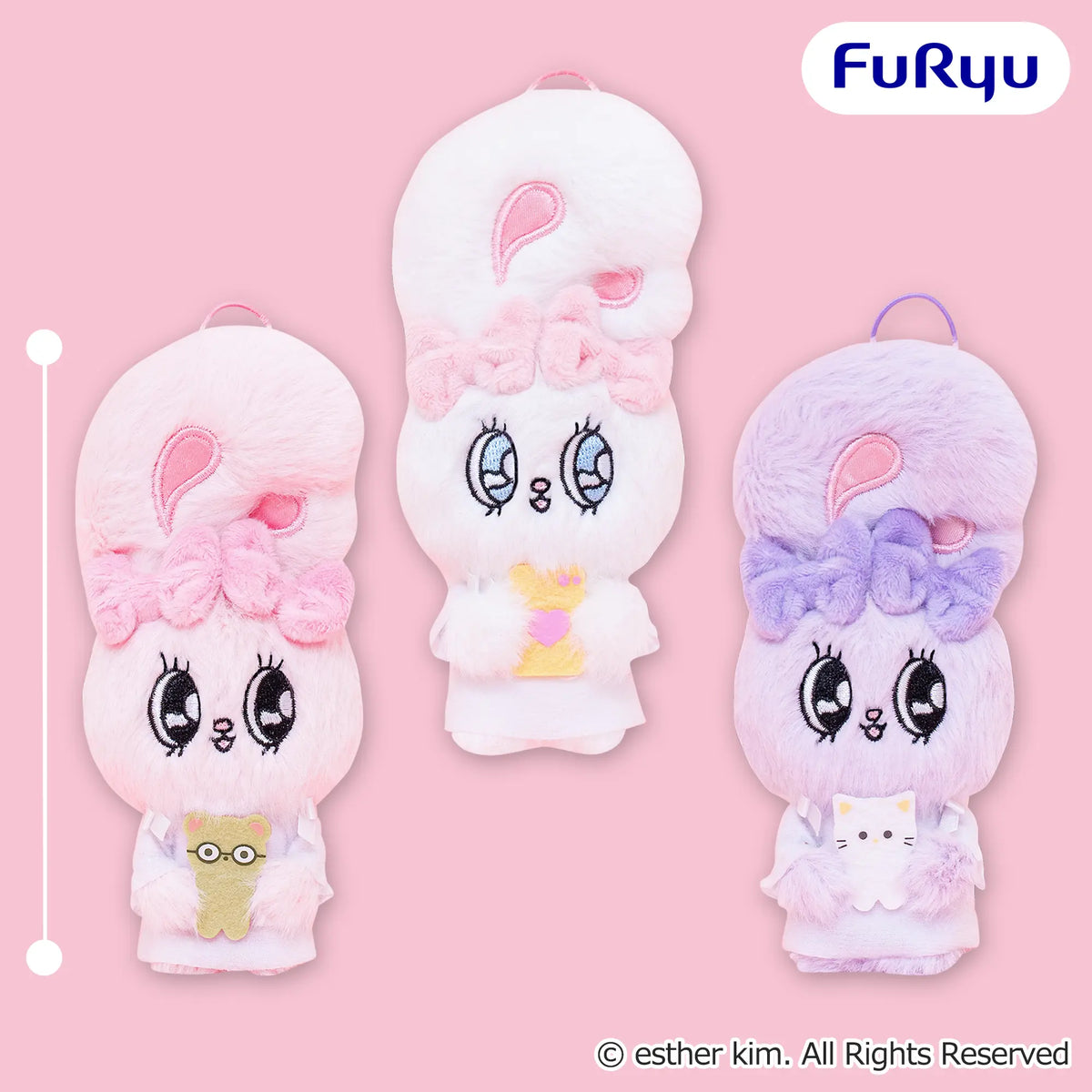 Esther Bunny - Fluffy Dress Mascots complete set of 3 designs