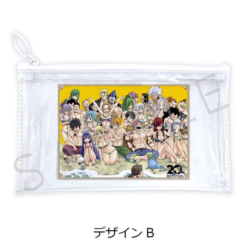 Fairy Tail flat clear pouch Design B