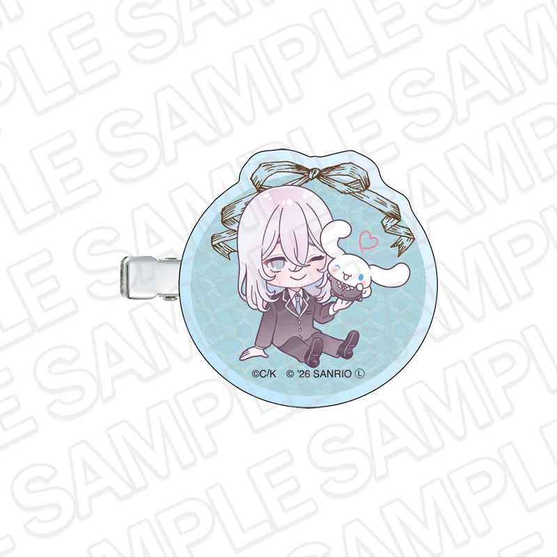 Fall in Love, You False Angels x Sanrio Characters - Chibi Hair Clip Toki Ninomae x Cinnamoroll