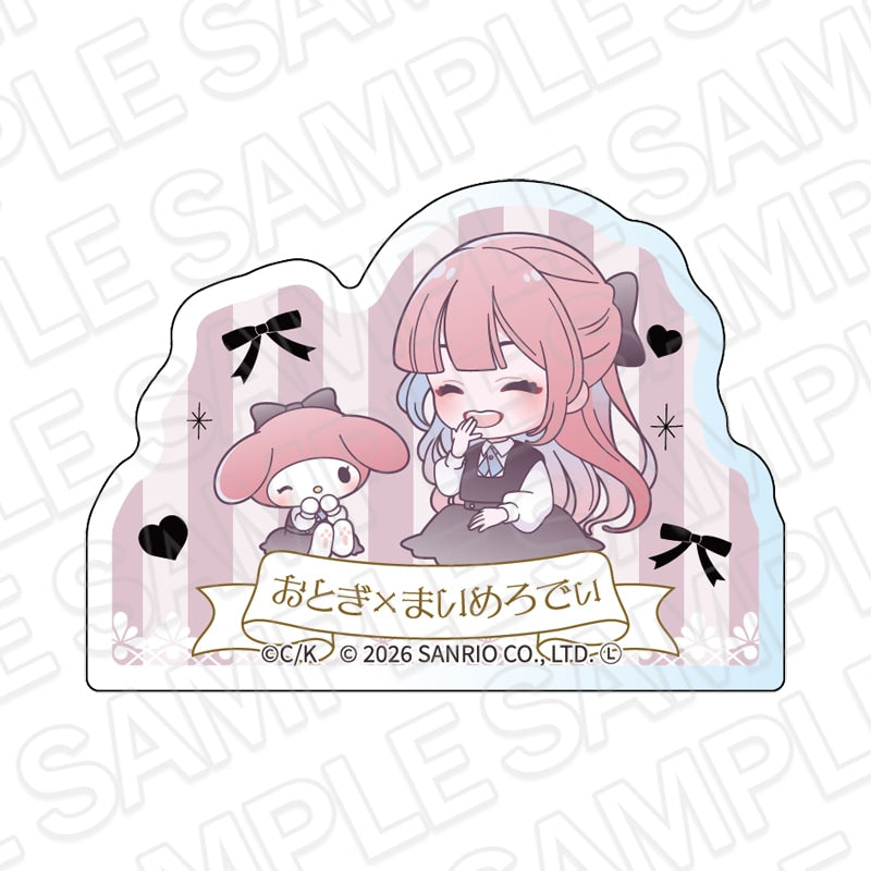 Fall in Love, You False Angels x Sanrio Characters - Chibi Name Badge Otogi Katsura x My Melody